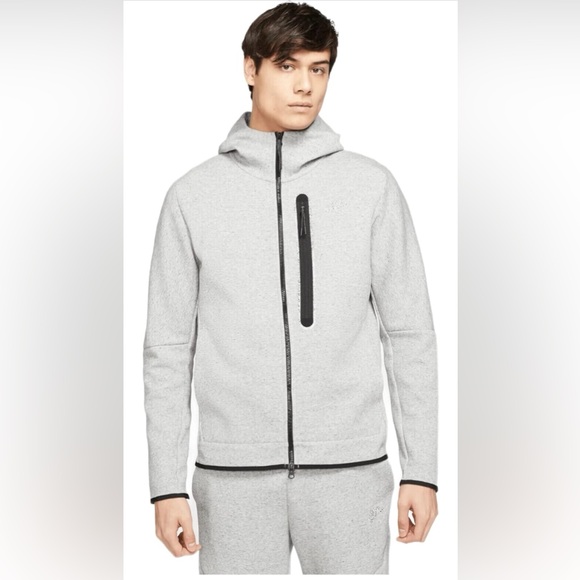 Nike Other - Like New Nike Sportswear Tech Fleece Hoodie Grey Black DR9150 032